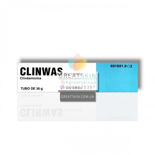 Clinwas (аналог Dalacin) гель с клиндамицином 1% | 30г
